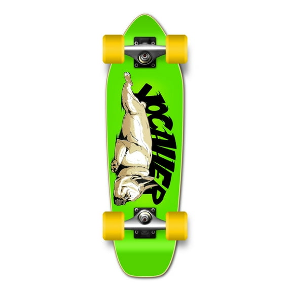 Yocaher Complete Mini Cruiser Graphic Longborad skateboard 27 x 8" - Lazy French Bulldog