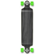 Yocaher Drop Down Maple Longboard Complete Cruiser with ABEC-9 Bearings and Trucks - Stained Black