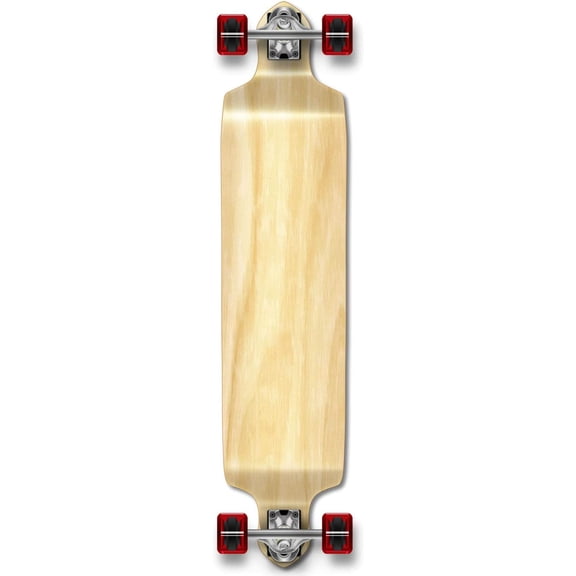 Yocaher Drop Down Longboard Complete Cruiser 41.25" x 10" w/Premium Black Grip Tape, Heavy Duty Aluminum Alloy Truck, 71mm Longboard Wheels, and ABEC-9 Bearings