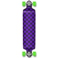 thumbnail image 1 of Yocaher Drop Down Longboard Complete Cruiser 41.25" x 10" w/Premium Grip Tape, Aluminum Alloy Truck, 71mm Longboard Wheels, and ABEC -9 Bearings - Checker Purple, 1 of 7