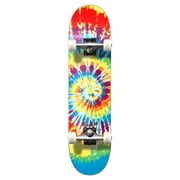 Yocaher 31 x 7.75 Complete Skateboard with Abec-9 Chrome Bearings - Tiedye Original