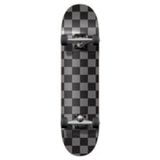 Yocaher Graphic Complete 31" x 7.75" Skateboard - Checker Silver