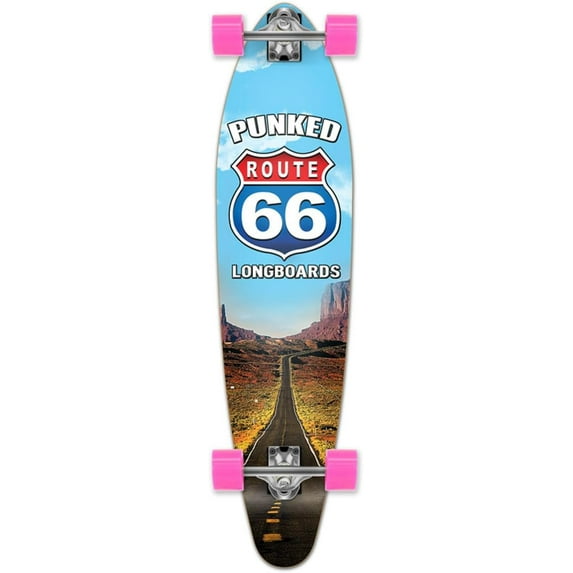 Yocaher Graphic Series Complete Kicktail Skateboards Longboard w/BlackWidow Premium 80A Grip Tape, Aluminum Truck, ABEC9 Bearing, 71mm Skateboard Wheels