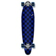 thumbnail image 1 of Yocaher Kicktail Longboard Complete - Checker Blue, 1 of 2