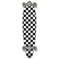 thumbnail image 1 of Yocaher Kicktail Longboard Complete - Checker White, 1 of 6