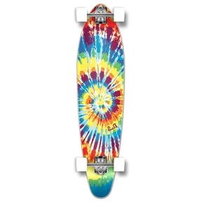 Yocaher Kicktail Tiedye Original Longboard Complete
