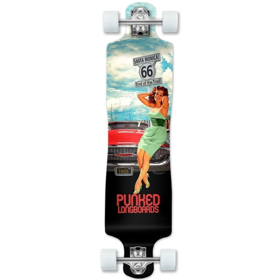 Yocaher Lowrider Longboard Complete, Route 66 Series, Rte-66