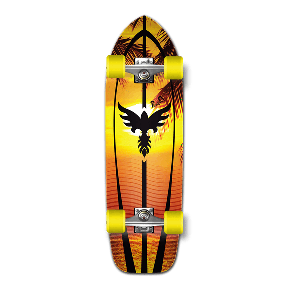 Yocaher Old School Longboard Complete - Sunset