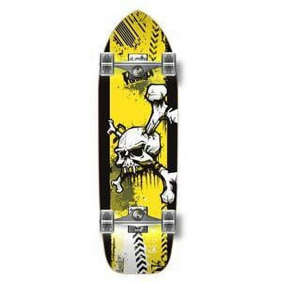 Yocaher Old School Longboard Complete - Yskull