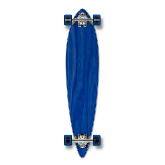 Yocaher Pintail Blank Longboard Complete - Stained Blue