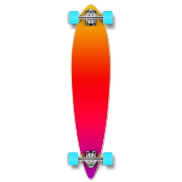 Yocaher Pintail Wave Longboard Complete – 40 Inch 9-Ply Maple, Q-Ball Wheels, Abec 7 Bearings