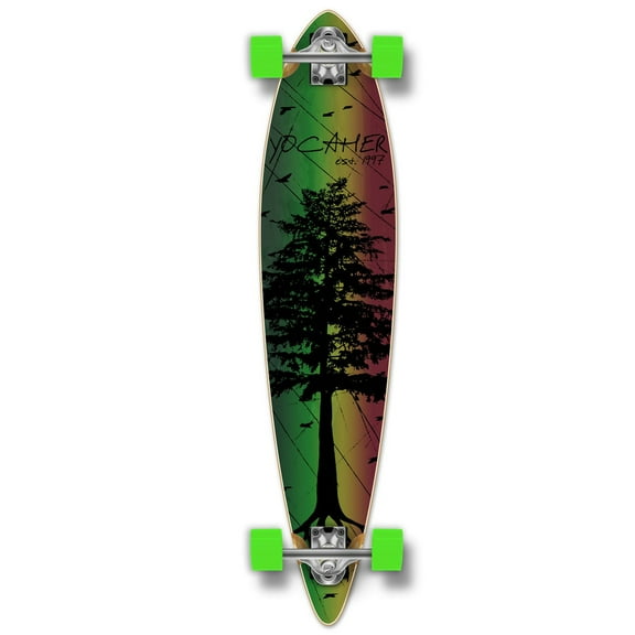 Yocaher Pintail Longboard Complete - In the Pines : Rasta