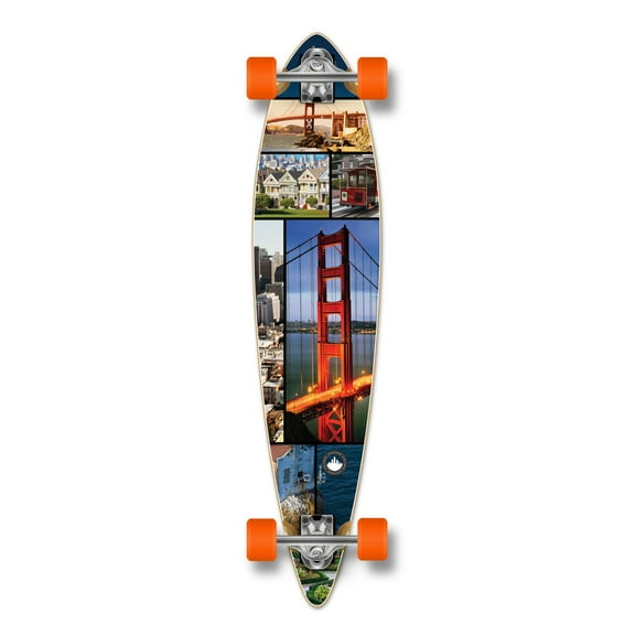 Yocaher Pintail San Francisco Longboard Complete