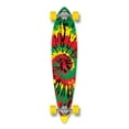 thumbnail image 1 of Yocaher Pintail Tiedye Rasta Longboard Complete, 1 of 1
