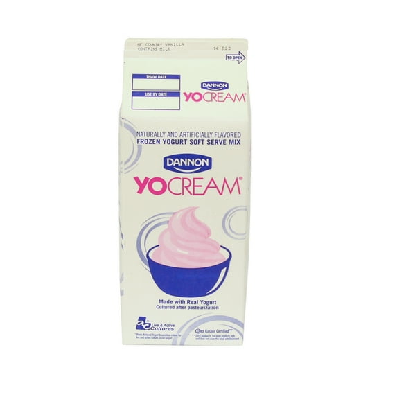Yocream Yogurt Mix, Country Vanilla Nonfat Soft Serve, 64 Ounce -- 6 per case.