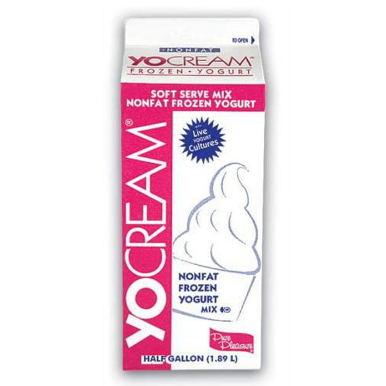 Yocream Yogurt Mix, Fancy French Vanilla Nonfat Soft Serve, 64 Ounce -- 6  per Case.