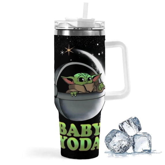 Yoda Baby Patterned Car Cup 2.95 * 10.24 in