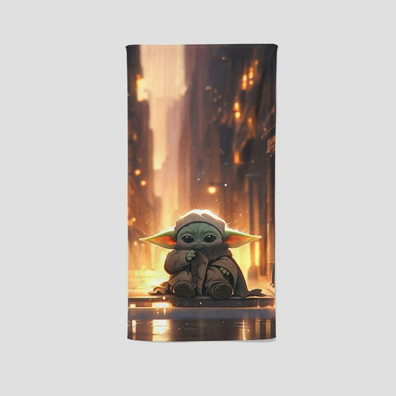 Yoda Baby's single-sided towel, featuring a unique design, is a perfect gift for fans. Great for gym, yoga, boxing, and sunbathing, it measures 13.8"x28.7".
