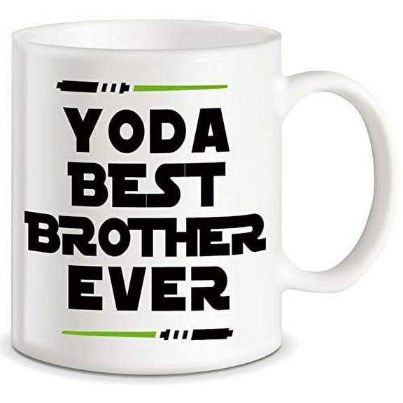Yoda Best Brother Brother Funny Coffee Mug Graduation Gifts for Brother from Sister Mom Dad Friend Funny Gifts for Brother for Christmas Birthday Fun Cup For Bro Men Him Guy Gag Gift Coffee Mug