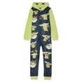 thumbnail image 1 of Yoda Boys Exclusive Hooded Pajama Blanket Sleeper Sizes 4-16, 1 of 3