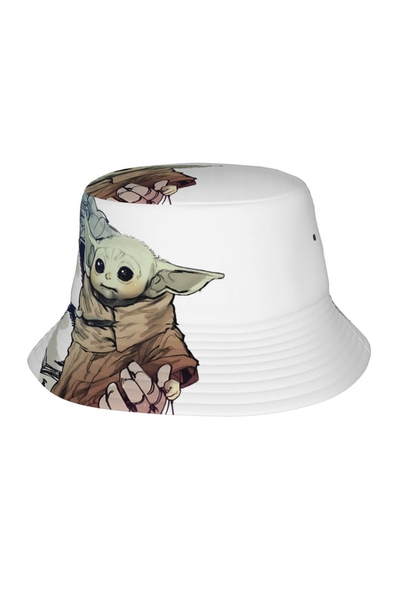 Yoda Bucket Hat Beach Sun Hat For Women Men, Beach Caps Reversible Lightweight Outdoor Cap For Beach Travel Headwear