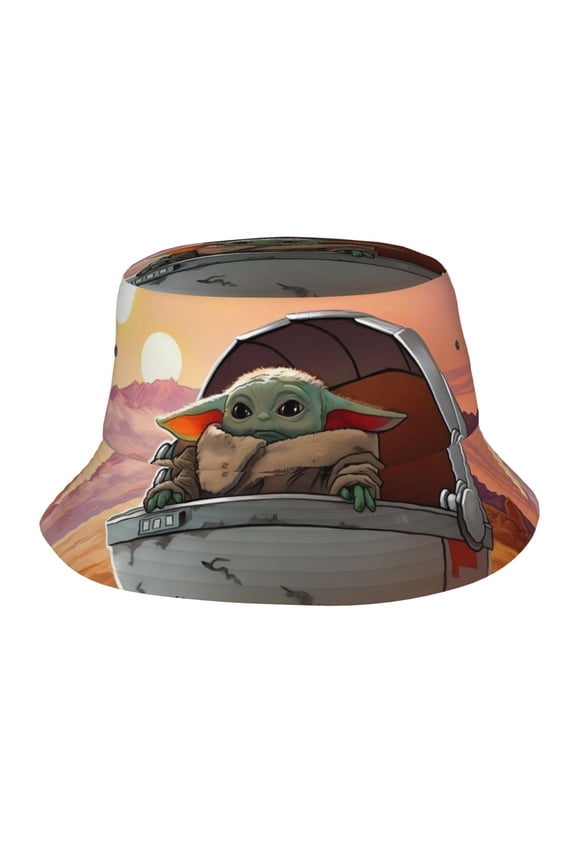 Yoda Bucket Hat Beach Sun Hat For Women Men, Beach Caps Reversible Lightweight Outdoor Cap For Beach Travel Headwear