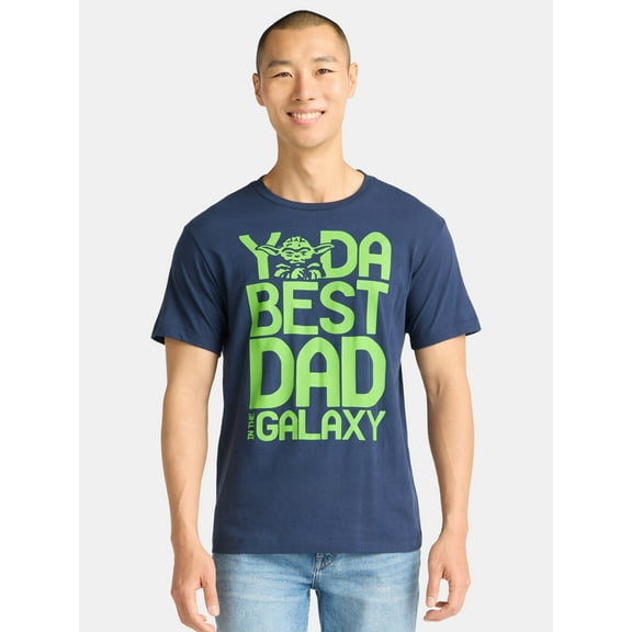 Yoda Father's Day, Men's & Big Men's Graphic Tee, Sizes XS-5XL