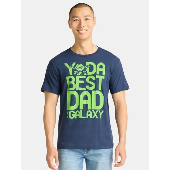 Yoda Father's Day, Men's & Big Men's Graphic Tee, Sizes XS-5XL
