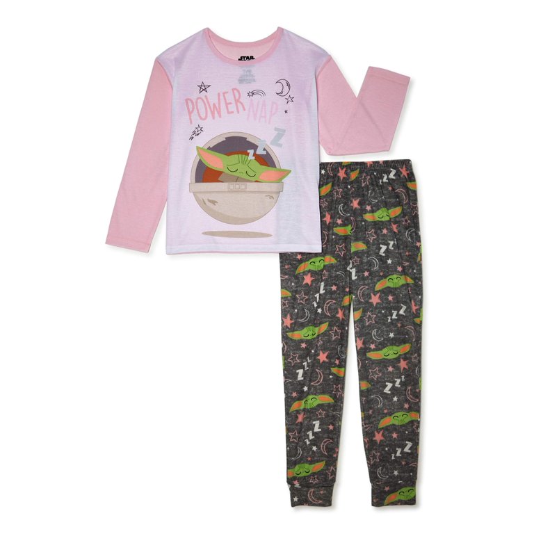 Yoda Girls Exclusive Long Sleeve Top Long Pants 2 Piece Pajama