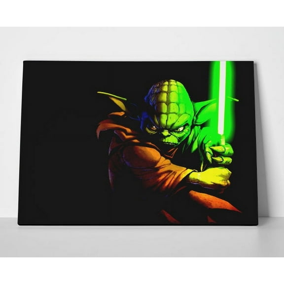 Yoda Star Wars Poster or Wrapped Canvas