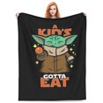 Yoda Throw Blanket Anime Cartoon Blanket Super Soft Blanket Warm