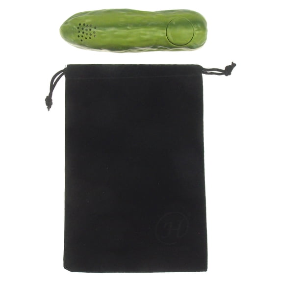 Yodeling Pickle Bundled with a Hickoryville Velour Drawstring Bag