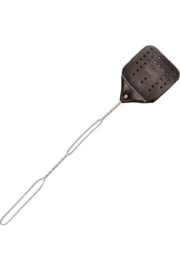 Yoder's Leather Shop Amish Made Genuine Hand Sewn Thick Tanned Cowhide Leather Fly Swatter 20 inch