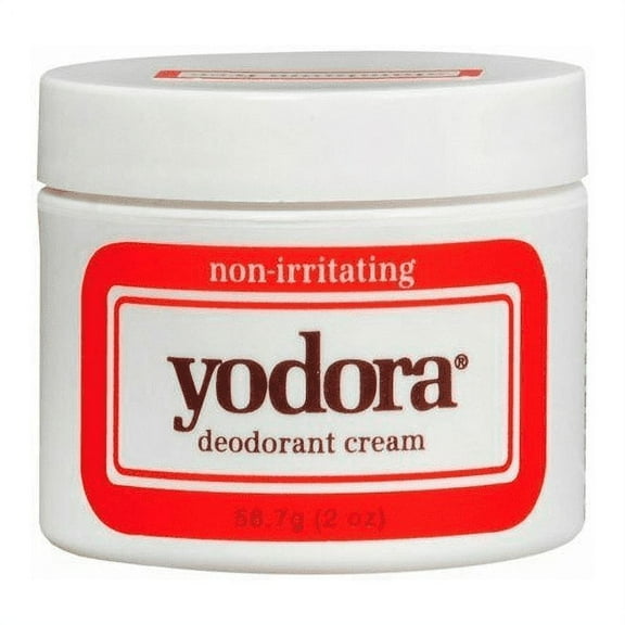Yodora Deodorant Cream Non-Irritating, 2 oz, Pack of 6