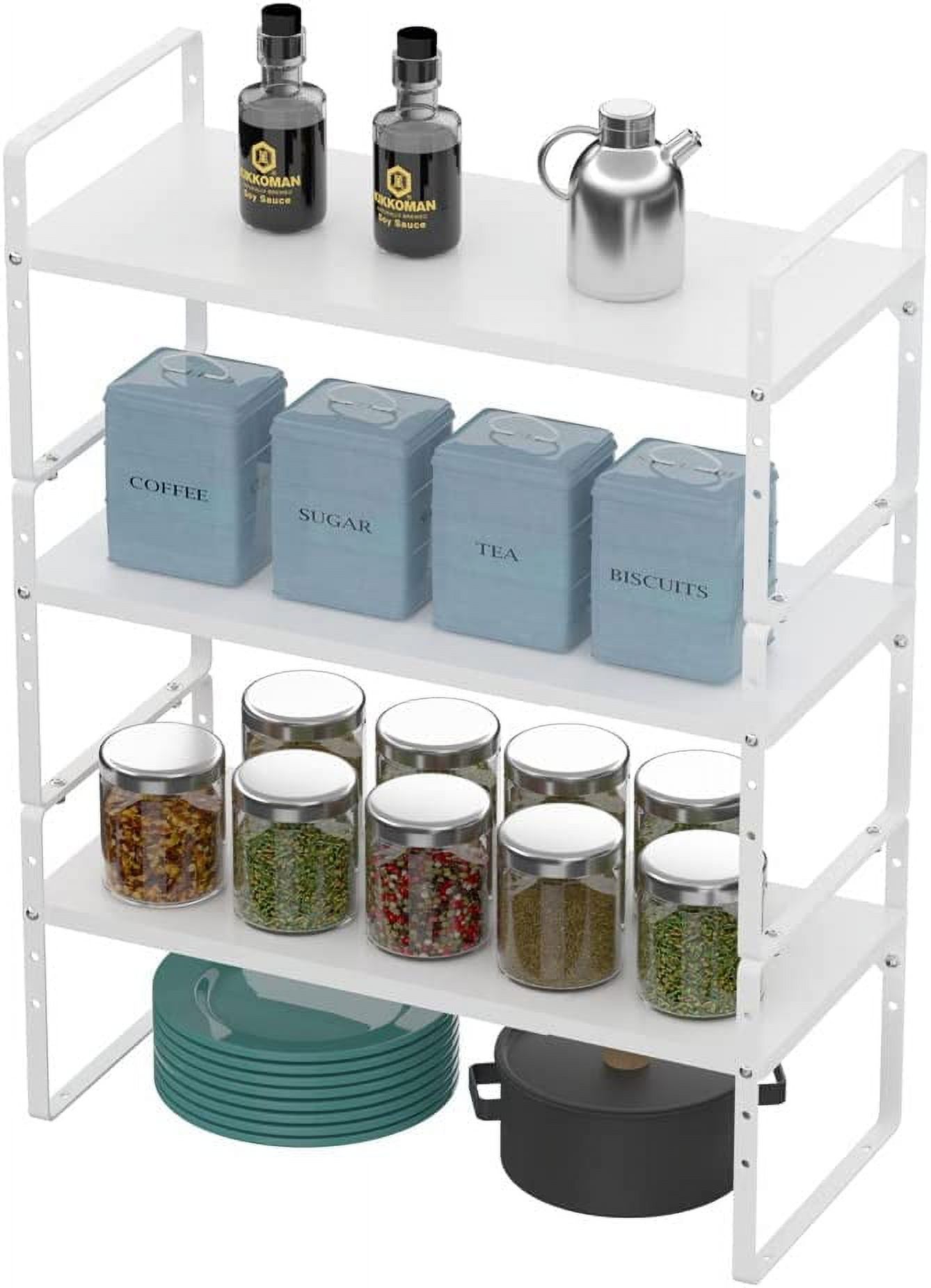 Yodudm Expandable Shelf Rack, Stacking Shelf Large Kitchen