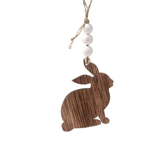 YoeXGDS 1PC EasterBasket Tags Wooden Rabbit Name Tag Crafts DIY Blank Sign Hanging Rabbit Tag for Decoration Party Hanging Ornament Hanging Tag Easter Gifts Tags 4inch
