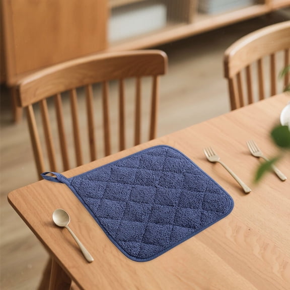 YoeXGDS 1PC Kitchen Pot Holders Set Washable HeatResistant Cotton Potholders Kit Large Hot Pads Pot Holders for Everyday Cooking and Baking 7 x 7 Inch