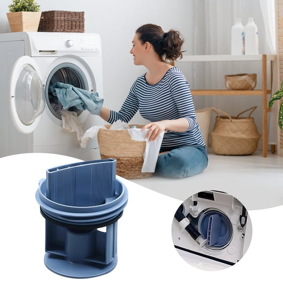 YoeXGDS 1PC Washer Drain Filter Compatible with Washing Machine, Washer Drain Seal Cover Plug Fit for Washing Machines Drain Fluff Filter 3inch