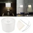 thumbnail image 1 of YoeXGDS 1PC White Lamp Shade, Small Drum Lampshade, Replacement Lamp Shade Linen Hand Crafted for Table Lamps Floor Lamps Chandelier Lamp, Retro Lamp Cover 7.5x10 Inch, 1 of 9