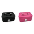 thumbnail image 1 of YoeXGDS 2PCS Locking Steel Medium Box with Removable Tray and Key Lock, Portable Small Lock Box with Key, Key Lock Organizer with Handle for Home 4.5×2inch, 1 of 6