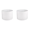 thumbnail image 1 of YoeXGDS 2PCS White Lamp Shade, Small Drum Lampshade, Replacement Lamp Shade Linen Hand Crafted for Table Lamps Floor Lamps Chandelier Lamp, Retro Lamp Cover 13x10 Inch, 1 of 1