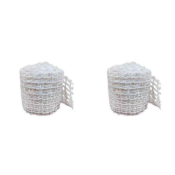 YoeXGDS 2Roll 16.4 FT Meat Netting Roll, Size 18 Cooking Wrapping Mesh Meat Beef Ham Netting Elastic Cooking Netting Meat Curing Turkey Ham Mould for Meats Sausage Making