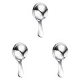 thumbnail image 1 of YoeXGDS 3PCS Stainless Steel Mini Spoons for Canisters with Short Handle, Thickened Small Round Spoon, Short Handle Spoon for Tea Sugar Condiments Dessert 3.74inch, 1 of 1