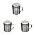 thumbnail image 1 of YoeXGDS 3PCS Stainless Steel Seasoning Bottle Metal Dispenser Condiment Container, Stainless Steel Powder Shaker with Handle for Kitchen Cooking Outdoor BBQ Seasoning Bottle 3.5inch, 1 of 7