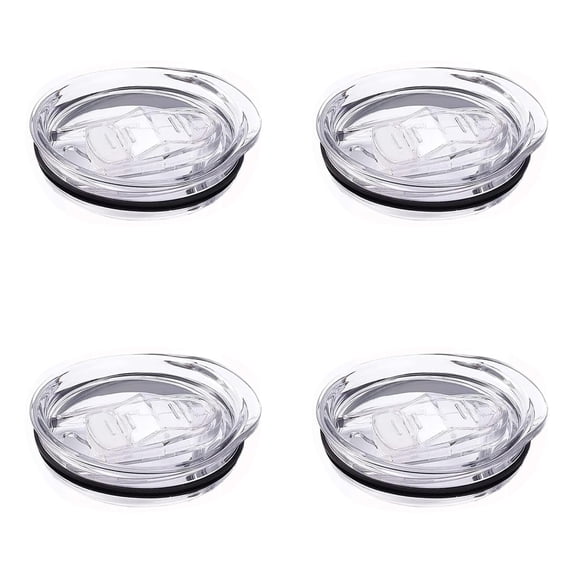 YoeXGDS 4PCS 30 OZ Cup Lid, Glass Lid with Spillproof And Splash Proof Glass Lid, Splash Proof Replacement Lid for 4.1 Inch Cup