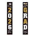 thumbnail image 1 of YoeXGDS Graduation Decorations, Graduation Banner Class of 2026, 1Pair Graduation Sign Front Door Hanging Welcome Banner for Graduation Theme Door Decoration Graduates Party Supplies 11x70 Inches, 1 of 6