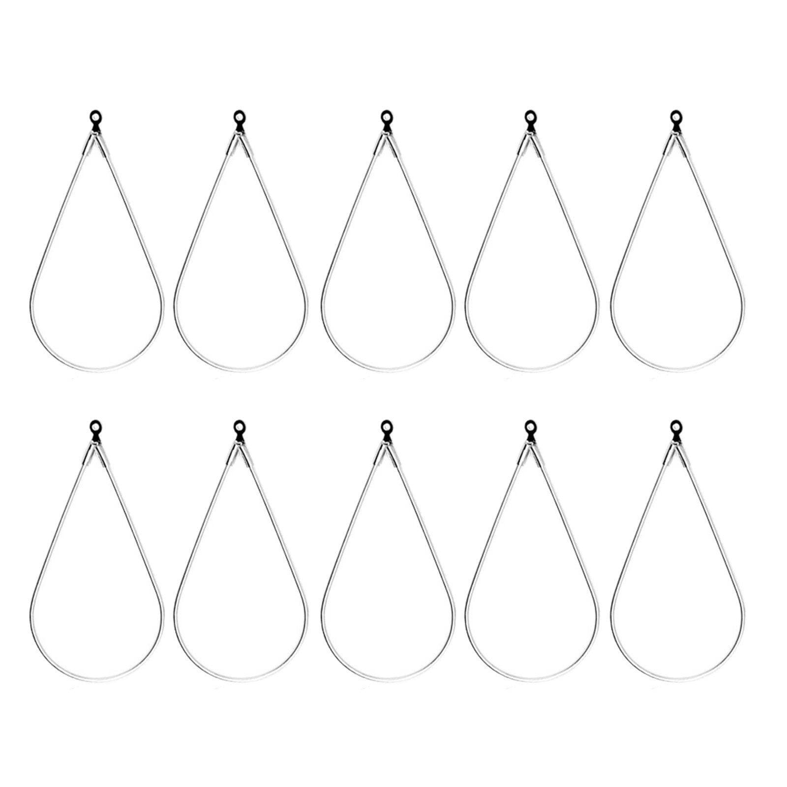 Yoetaun 10 Pieces Earring Beading Hoop Water Drop Earring Finding ...
