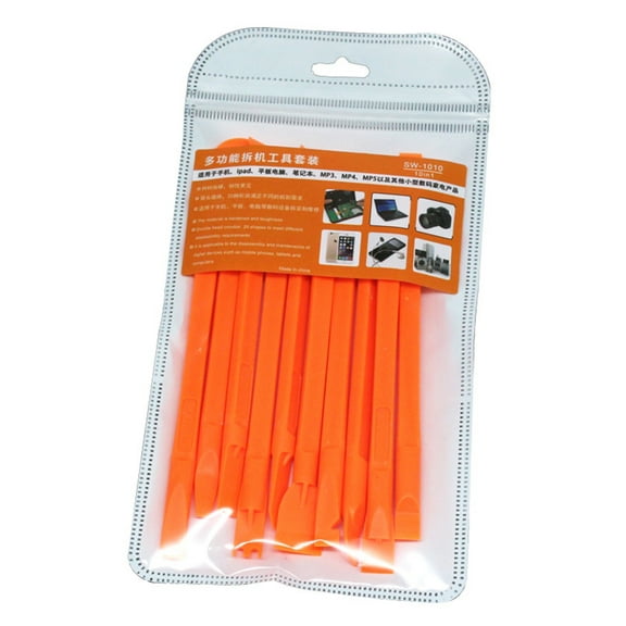 Yoetaun 10 Pieces for Heads Disassembly Spudger Opening Tools Portable Pry Opening Spudger for Phone Notebo Orange