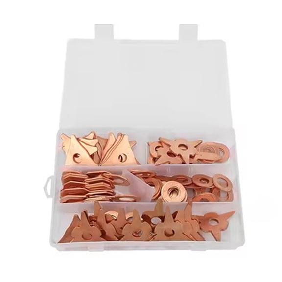 Yoetaun 110Pieces Dented Puller Rings Replacement Dented Pulling Straight Washer Metal Shrink Repair Tool for Panel Welder Spots