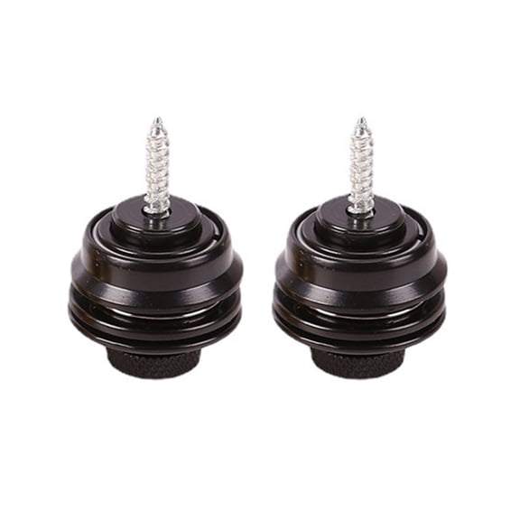 Yoetaun 2Pieces Guitar Strap Buttons Locks Guitar Straplocks Strap Retainer Pegs Guitar Straps Lock Straps Button Replacement Sets Black